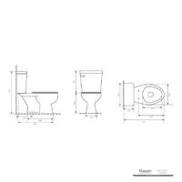 YS22202	2-piece ceramic toilet, enlongated S-trap toilet, TISI/SNI certified toilet;