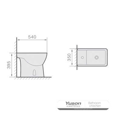 YS22212W	Ceramic floor stand bidet;