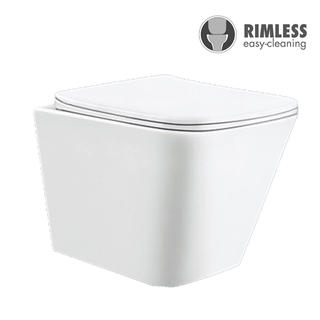 YS22217H	Wall-hung ceramic toilet, Rimless Wall-mounted toilet, washdown;