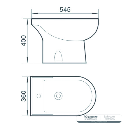 YS22260W	Ceramic floor stand bidet;