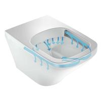 YS22267HR	Wall-hung ceramic toilet, Rimless Wall-mounted toilet, washdown;
