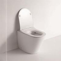 YS22268F	Single standing ceramic toilet, Rimless, P-trap washdown toilet;