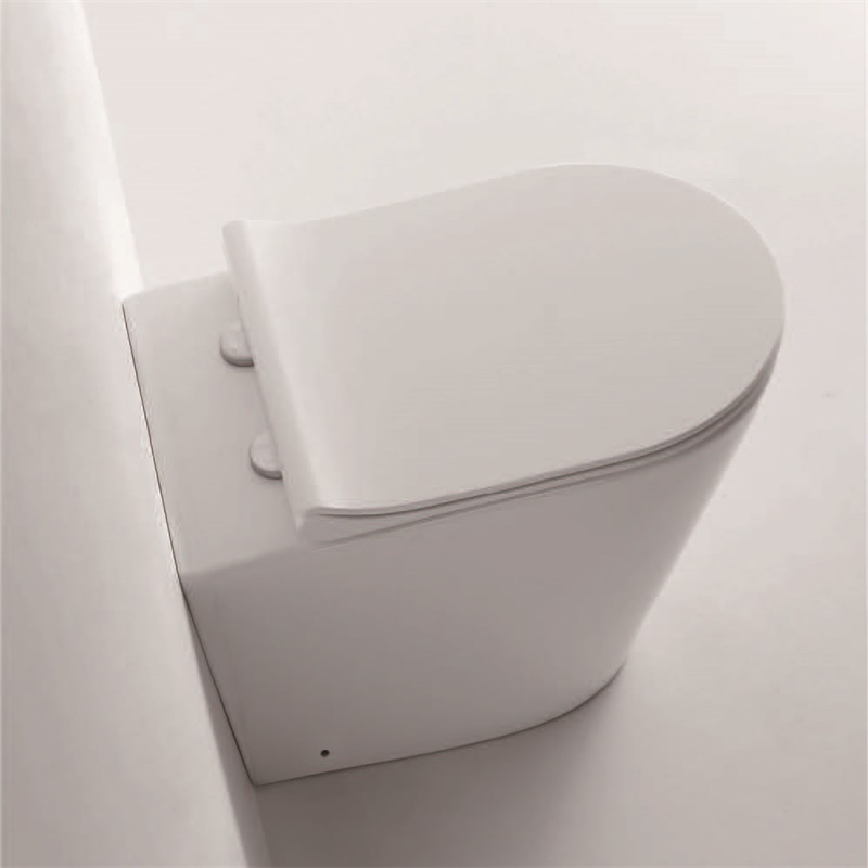 YS22268F	Single standing ceramic toilet, Rimless, P-trap washdown toilet;