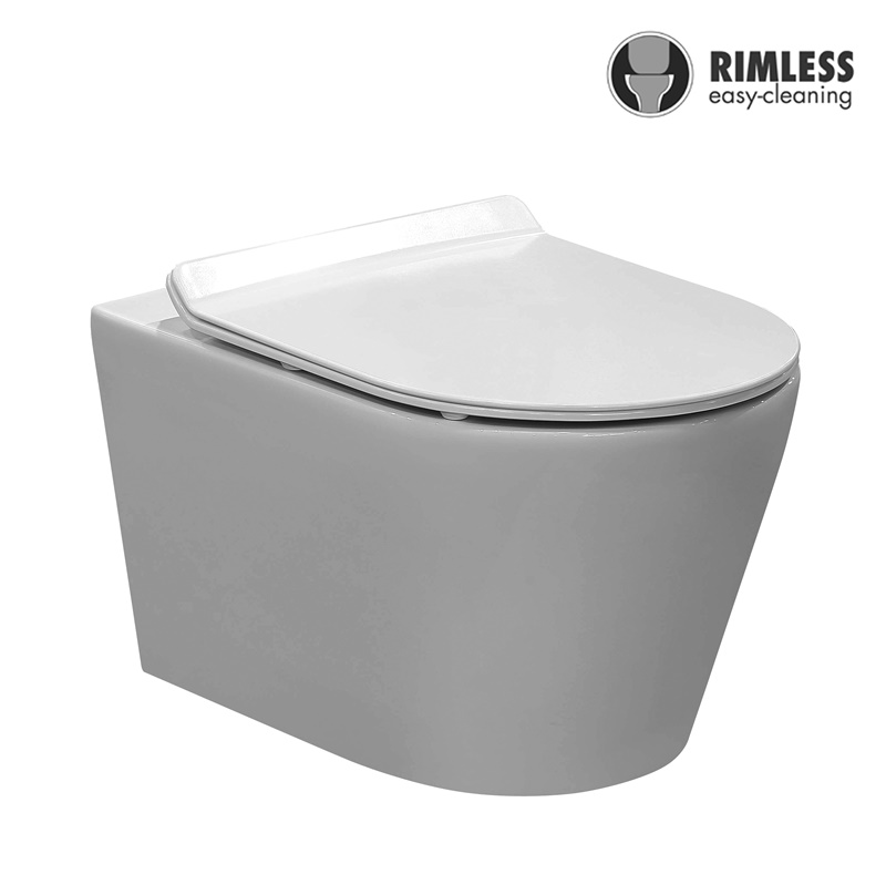 YS22268H	Wall-hung ceramic toilet, Rimless Wall-mounted toilet, washdown;