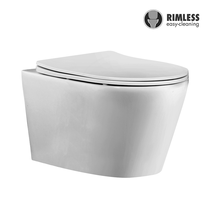 YS22268H	Wall-hung ceramic toilet, Rimless Wall-mounted toilet, washdown;