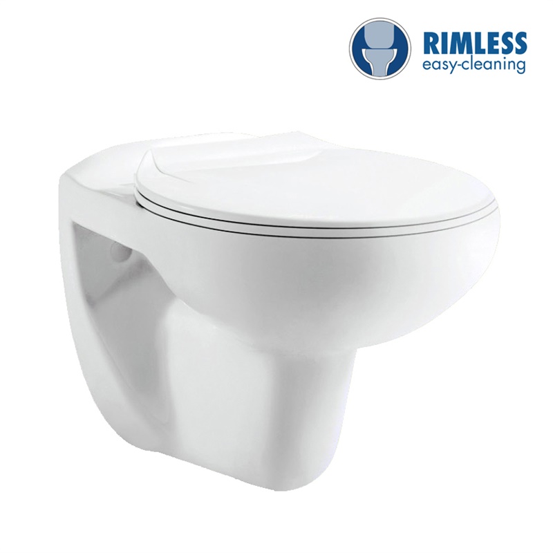 YS22269HR	Wall-hung ceramic toilet, Rimless Wall-mounted toilet, washdown;