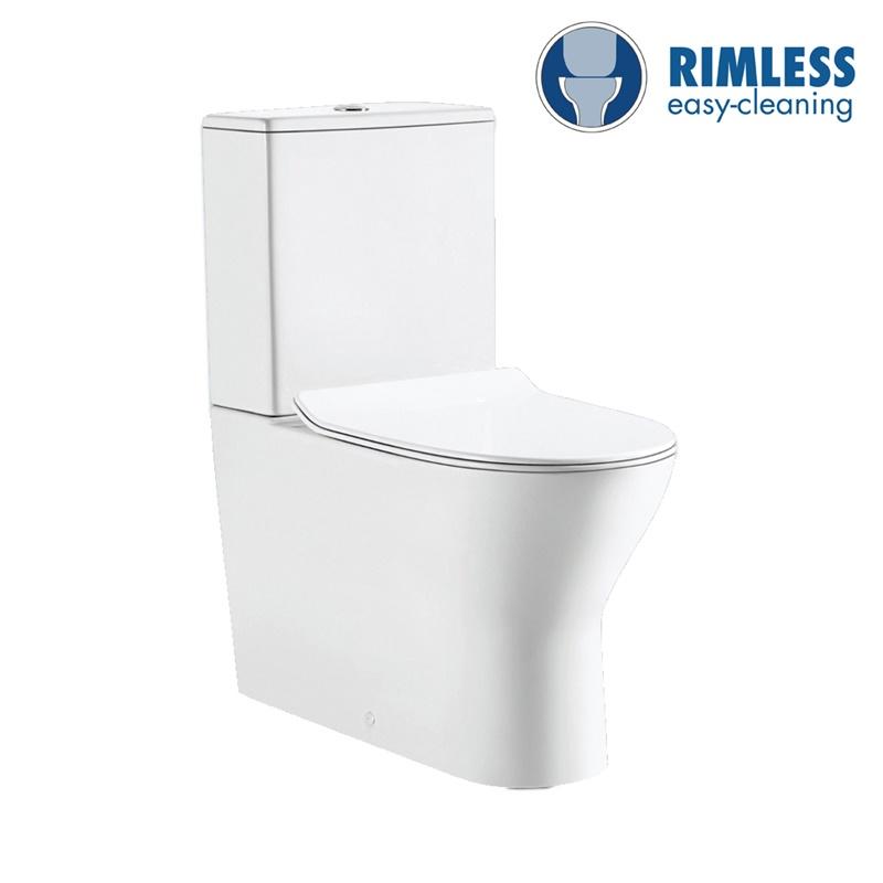 YS22270P	2-piece Rimless ceramic toilet, P-trap washdown toilet;