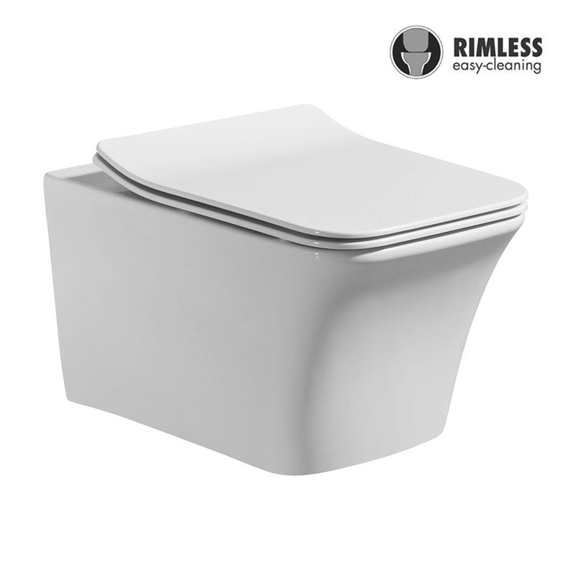 YS22276H	Wall-hung ceramic toilet, Rimless Wall-mounted toilet, washdown;