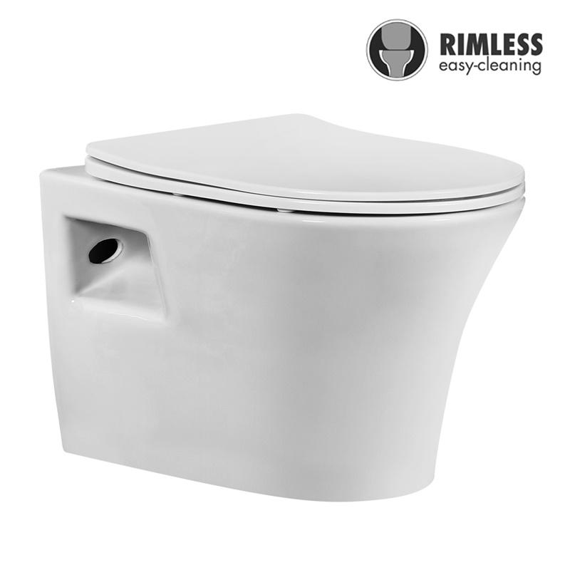 YS22278H	Wall-hung ceramic toilet, Rimless Wall-mounted toilet, washdown;