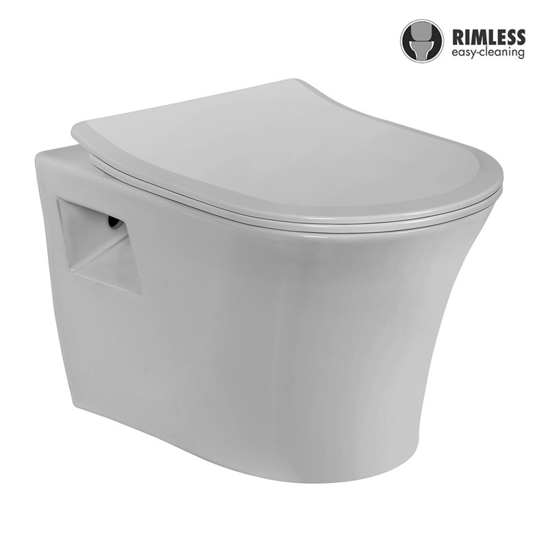 YS22278H	Wall-hung ceramic toilet, Rimless Wall-mounted toilet, washdown;