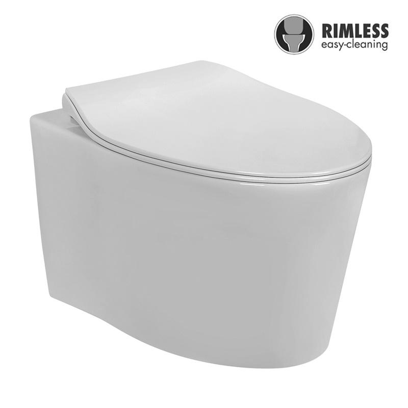 YS22279H	Wall-hung ceramic toilet, Rimless Wall-mounted toilet, washdown;