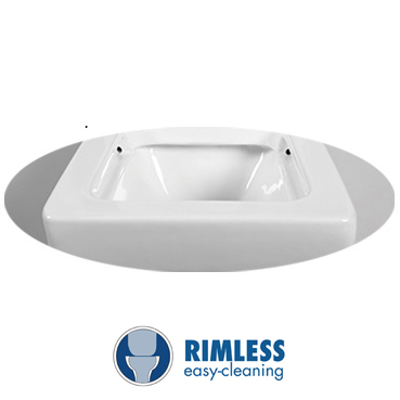YS22281H	Wall-hung ceramic toilet, Rimless Wall-mounted toilet, washdown;