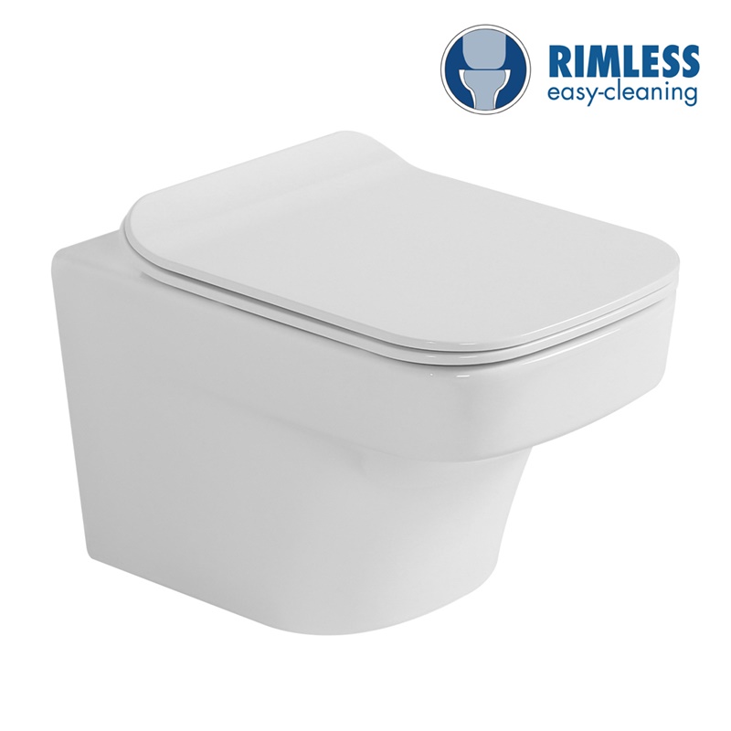 YS22282H	Wall-hung ceramic toilet, Rimless Wall-mounted toilet, washdown;