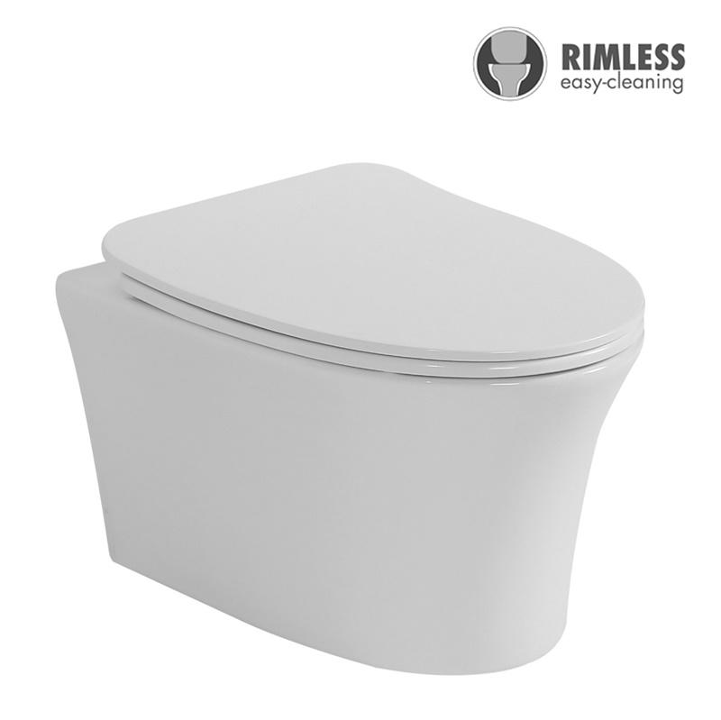 YS22283H	Wall-hung ceramic toilet, Rimless Wall-mounted toilet, washdown;
