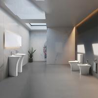 YS22291P	2-piece Rimless ceramic toilet, P-trap washdown toilet;