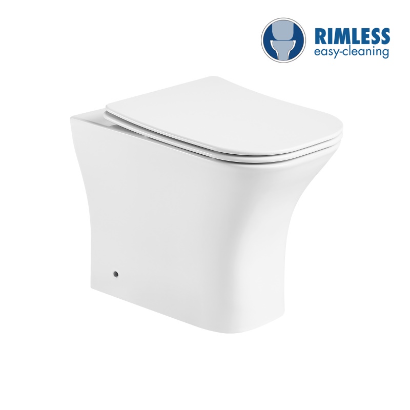 YS22291F	Single standing ceramic toilet, Rimless, P-trap washdown toilet;