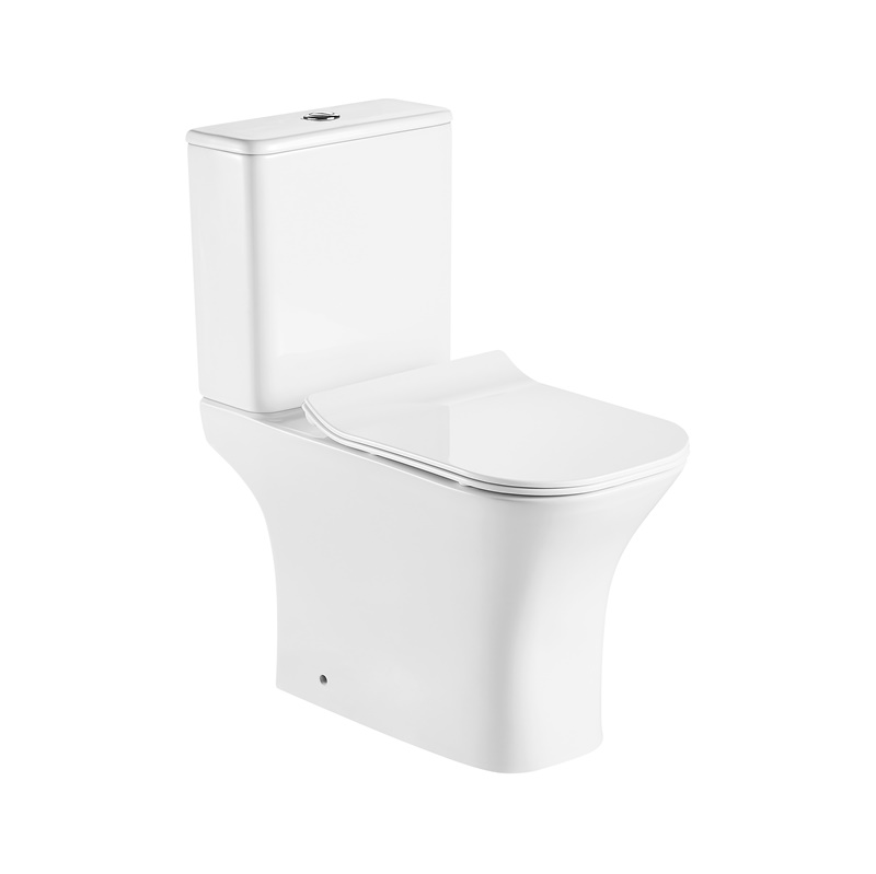 YS22291P	2-piece Rimless ceramic toilet, P-trap washdown toilet;