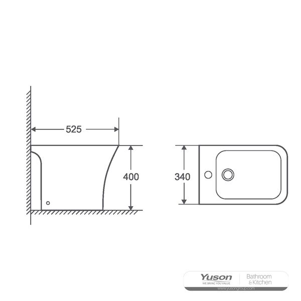 YS22291W	Ceramic floor stand bidet;