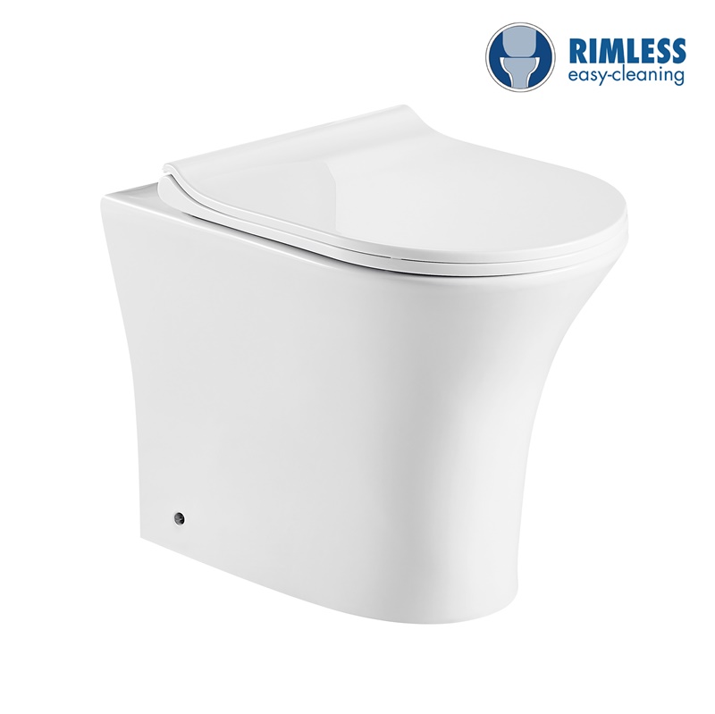 YS22294F	Single standing ceramic toilet, Rimless, P-trap washdown toilet;