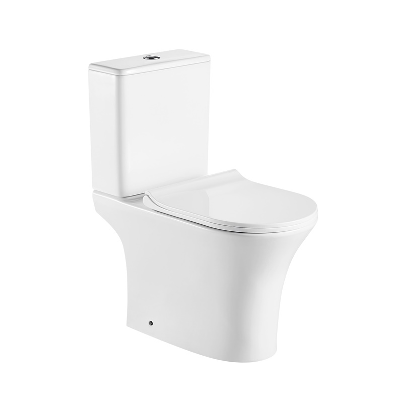 YS22294P	2-piece Rimless ceramic toilet, P-trap washdown toilet;