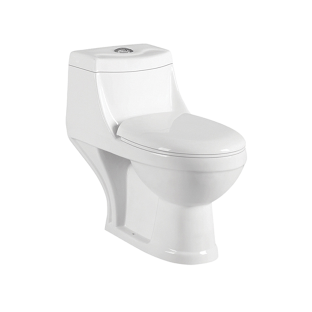 YS24106	One piece ceramic toilet, P-trap, washdown;