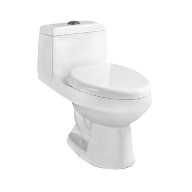 YS24259	One piece ceramic toilet, siphonic;