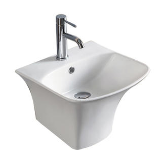 YS26616	Ceramic wall mounted basin, one piece totem basin;