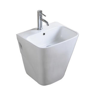YS26617	Ceramic wall mounted basin, one piece totem basin;