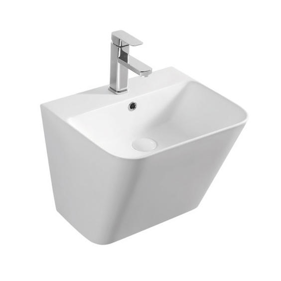YS26630	Ceramic wall mounted basin, one piece totem basin;
