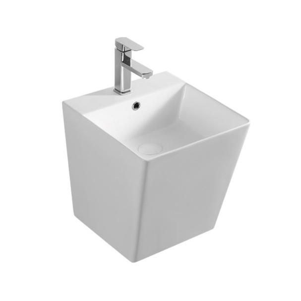 YS26640	Ceramic wall mounted basin, one piece totem basin;