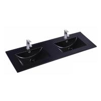 YS27286B-120	Matt black glazed ceramic cabinet basin, vanity basin, lavatory sink;
