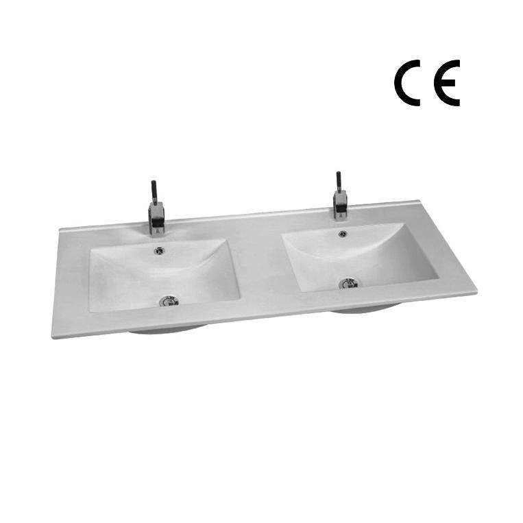 YS27286-120D	Ceramic cabinet basin, vanity basin, lavatory sink;