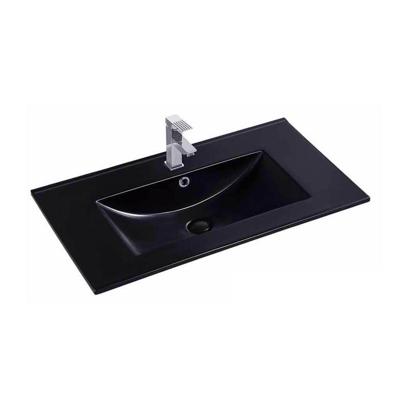 YS27286B-70	Matt black glazed ceramic cabinet basin, vanity basin, lavatory sink;