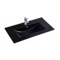 YS27286B-70	Matt black glazed ceramic cabinet basin, vanity basin, lavatory sink;