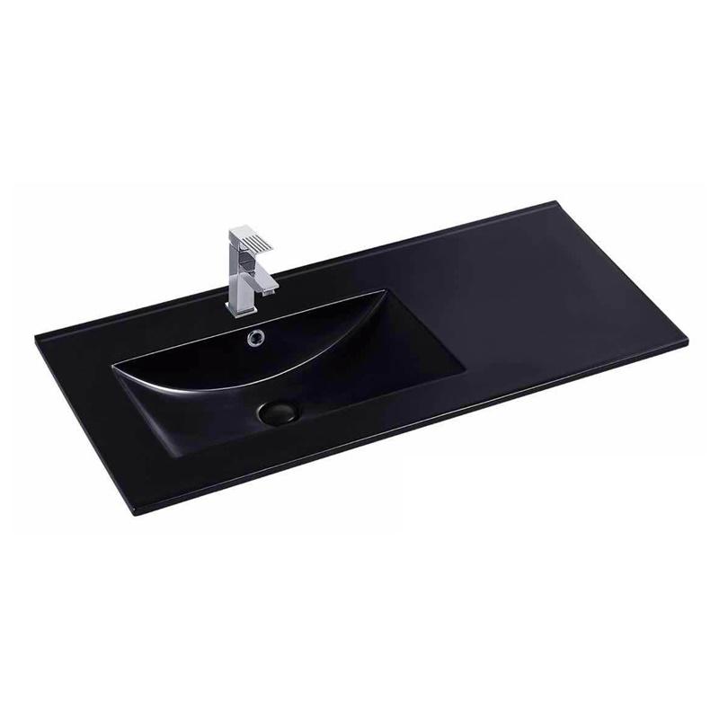 YS27286B-90L	Matt black glazed ceramic cabinet basin, vanity basin, lavatory sink``