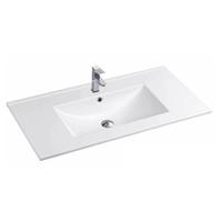 YS27286W-90	matt white glazed ceramic cabinet basin, vanity basin, lavatory sink;