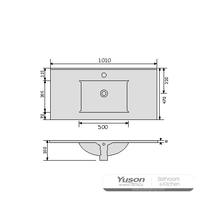 YS27293-100	Ceramic cabinet basin, vanity basin, lavatory sink;