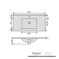YS27293-90	Ceramic cabinet basin, vanity basin, lavatory sink;