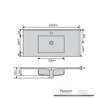 YS27295-100	Ceramic cabinet basin, vanity basin, lavatory sink;