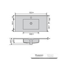 YS27295-80	Ceramic cabinet basin, vanity basin, lavatory sink;