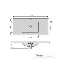 YS27298-100	Ceramic cabinet basin, vanity basin, lavatory sink;