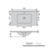 YS27298-75	Ceramic cabinet basin, vanity basin, lavatory sink;
