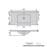 YS27298-80	Ceramic cabinet basin, vanity basin, lavatory sink;