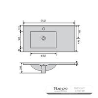 YS27298-90L	Ceramic cabinet basin, vanity basin, lavatory sink;