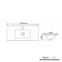 YS27310-100	Ceramic cabinet basin, vanity basin, lavatory sink;