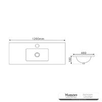 YS27310-120	Ceramic cabinet basin, vanity basin, lavatory sink;