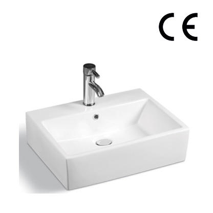 YS28253	Ceramic above counter basin, artistic basin, ceramic sink;