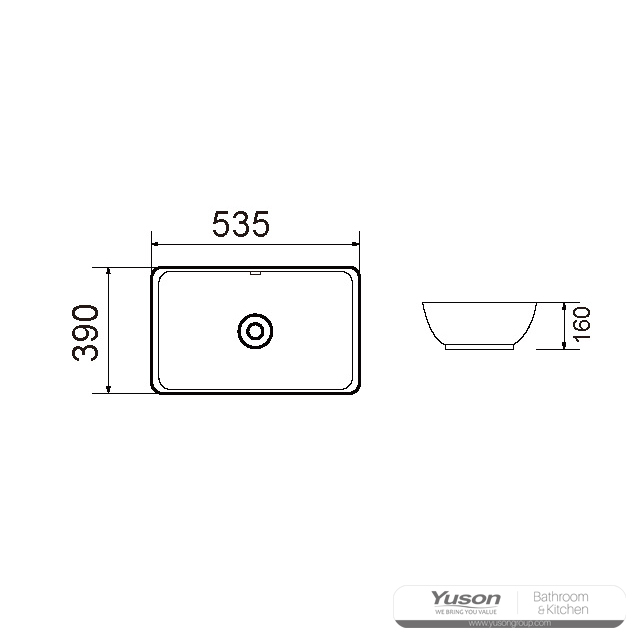 YS28337	Ceramic above counter basin, artistic basin, ceramic sink;