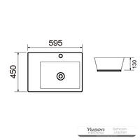 YS28367	Ceramic above counter basin, artistic basin, ceramic sink;