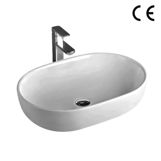 YS28395	Ceramic above counter basin, artistic basin, ceramic sink;